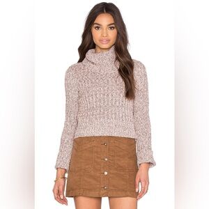 Free People Marled Turtleneck Sweater